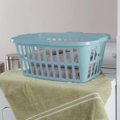 1.5 Bu Laundry Basket Pewter Aqua - Brightroom™ 3 1.5 Bu Laundry Basket Pewter Aqua - Brightroom™ - Image 3
