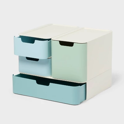 Modular Storage Drawer Set Blue - Brightroom™ 2 Modular Storage Drawer Set Blue - Brightroom™ - Image 2