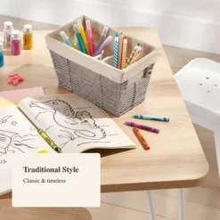 10.25" X 6" X 6" Small Woven Twisted Paper Rope Tapered Basket Gray - Brightroom™ 6 10.25" X 6" X 6" Small Woven Twisted Paper Rope Tapered Basket Gray - Brightroom™ -Home Comfort Store GUEST 064cb96f 909b 49df 9357 b890ce45562e