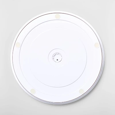 15" Lazy Susan Turn Table - Brightroom™: Non-Slip Kitchen Organizer, White, Plastic, Lifetime Warranty 3 15" Lazy Susan Turn Table - Brightroom™: Non-Slip Kitchen Organizer, White, Plastic, Lifetime Warranty - Image 3