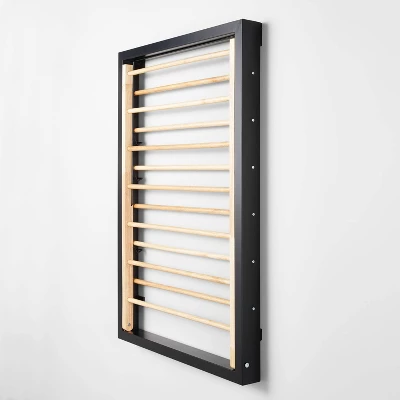 Wall Mounted Drying Rack Black - Brightroom™: Steel Pull Down Clothes Dryer, Folding Mountable, 10kg Capacity 2 Wall Mounted Drying Rack Black - Brightroom™: Steel Pull Down Clothes Dryer, Folding Mountable, 10kg Capacity - Image 2