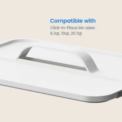 Click In Place Large Lid With Handle For Plastic Storage Bins For Home And Office Organization White - Brightroom™ 12 Click In Place Large Lid With Handle For Plastic Storage Bins For Home And Office Organization White - Brightroom™ -Home Comfort Store GUEST 13acad56 bf57 42b2 a97e a572d080c302