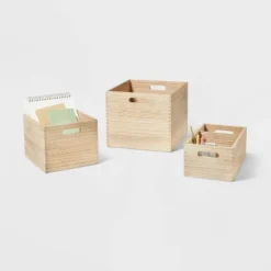 3 Compartment Light Wood Crate Natural - Brightroom™ 5 3 Compartment Light Wood Crate Natural - Brightroom™ -Home Comfort Store GUEST 1433e760 ccd4 4d74 8b8b fdcc848f7469 2