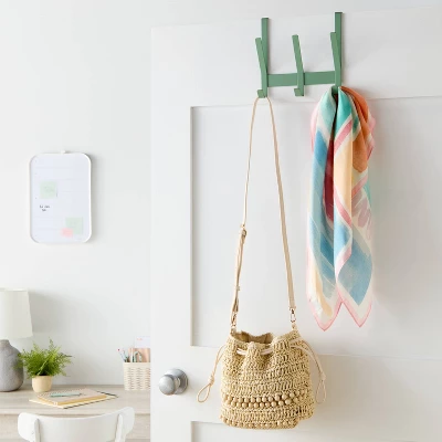 Over The Door 3 Hook - Sage - Brightroom™ 1 Over The Door 3 Hook - Sage - Brightroom™