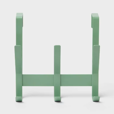 Over The Door 3 Hook - Sage - Brightroom™ 2 Over The Door 3 Hook - Sage - Brightroom™ - Image 2