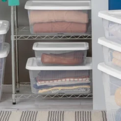 16qt Clear Storage Box With Lid White - Brightroom™ 14 16qt Clear Storage Box With Lid White - Brightroom™ -Home Comfort Store GUEST 1a8b60bf b2f8 4db0 b406 632349a651a8