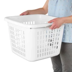 1.5bu Plastic Square Laundry Basket - Brightroom™: Medium White Clothes Hamper With Built-In Handles, Portable Storage 10 1.5bu Plastic Square Laundry Basket - Brightroom™: Medium White Clothes Hamper With Built-In Handles, Portable Storage -Home Comfort Store GUEST 22cb01ab c718 4b1c 9bea cf1d1c8b5b7e
