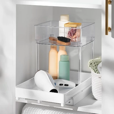 Medium Gliding Tray With Bin Clear - Brightroom™ 1 Medium Gliding Tray With Bin Clear - Brightroom™