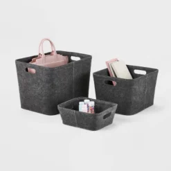 Felt Basket With Stitching - Brightroom™ 5 Felt Basket With Stitching - Brightroom™ -Home Comfort Store GUEST 28a9503f a4a1 4ba4 a7de 0e2505b67450