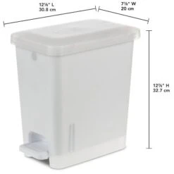 2.7gal Step Trash Can Clear - Brightroom™: Small Pedal-Operated Lid, Bathroom Garbage, Indoor Rectangle, Textured Plastic 9 2.7gal Step Trash Can Clear - Brightroom™: Small Pedal-Operated Lid, Bathroom Garbage, Indoor Rectangle, Textured Plastic -Home Comfort Store GUEST 291e4571 79f3 4d11 94c2 8af146c915fc