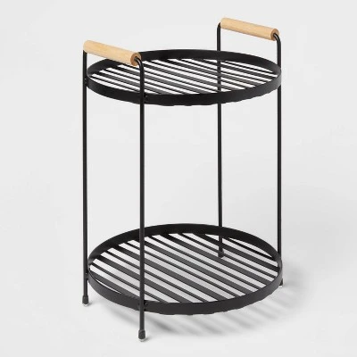 Round Vanity Organizer With Wood Handles - Brightroom™ 4 Round Vanity Organizer With Wood Handles - Brightroom™ - Image 4