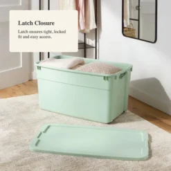 45gal Wheeled Latching Storage Tote Green - Brightroom™ 5 45gal Wheeled Latching Storage Tote Green - Brightroom™ -Home Comfort Store GUEST 2d0a66b8 4c31 4d16 9504 0b64df2e2ce1