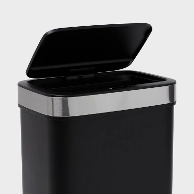 Premium Resin Motion Can With Stainless Rim - Brightroom™ 2 Premium Resin Motion Can With Stainless Rim - Brightroom™ - Image 2