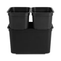 26.2qt Heavy Duty Storage Bin - Brightroom™: Black Plastic, Stackable & Portable, Universal Storage Solution 11 26.2qt Heavy Duty Storage Bin - Brightroom™: Black Plastic, Stackable & Portable, Universal Storage Solution -Home Comfort Store GUEST 324302bf a70e 4b48 af87 0bb0a8e283d5