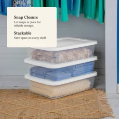 28qt Clear Under Bed Storage Box White - Brightroom™ 12 28qt Clear Under Bed Storage Box White - Brightroom™ -Home Comfort Store GUEST 33752212 3bd0 43e7 a857 873cbdc95ff5