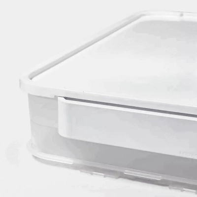 Click In Place Large Lid For Plastic Storage Bins For Home And Office Organization White - Brightroom™ 3 Click In Place Large Lid For Plastic Storage Bins For Home And Office Organization White - Brightroom™ - Image 3