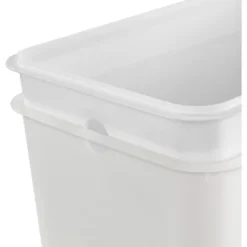 2.7gal Step Trash Can Clear - Brightroom™: Small Pedal-Operated Lid, Bathroom Garbage, Indoor Rectangle, Textured Plastic 8 2.7gal Step Trash Can Clear - Brightroom™: Small Pedal-Operated Lid, Bathroom Garbage, Indoor Rectangle, Textured Plastic -Home Comfort Store GUEST 3c6a73c6 8074 4068 a9d3 115373f99888