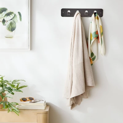 Over The Door Multi Function Basket And Hook Black - Brightroom™ 1 Over The Door Multi Function Basket And Hook Black - Brightroom™