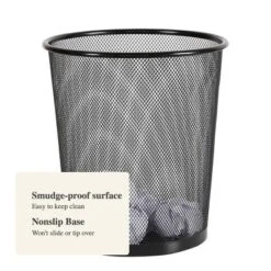 Mesh Waste Basket Black - Brightroom™: Steel, 3 Gallon, Nonslip Base, Fingerprint-Resistant, Indoor Mesh Trash Can 6 Mesh Waste Basket Black - Brightroom™: Steel, 3 Gallon, Nonslip Base, Fingerprint-Resistant, Indoor Mesh Trash Can -Home Comfort Store GUEST 3d406f83 614e 43ca 893b 7d744d930b1b