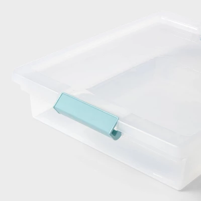 5.8qt Clear Storage Bin - Brightroom™ 2 5.8qt Clear Storage Bin - Brightroom™ - Image 2