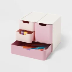 Modular Storage Drawer Set Pink - Brightroom™ 5 Modular Storage Drawer Set Pink - Brightroom™ -Home Comfort Store GUEST 426cf388 a3c0 4555 b9b4 7518b4037bbd