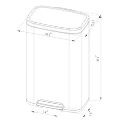 45L Rectangular Step Trash Can - Brightroom™ 9 45L Rectangular Step Trash Can - Brightroom™ -Home Comfort Store GUEST 4a2ac669 6c4c 4843 a3d3 992611e508bc