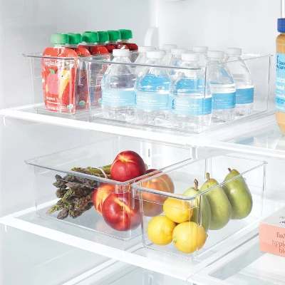 4pc Fridge & Pantry Bin Storage Set Clear - Brightroom™: Refrigerator & Pantry Organizers, Hand Washable 1 4pc Fridge & Pantry Bin Storage Set Clear - Brightroom™: Refrigerator & Pantry Organizers, Hand Washable