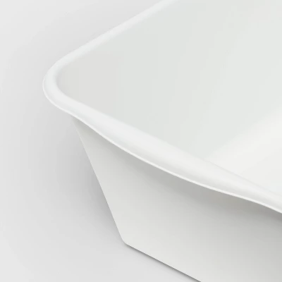 12qt Dishpan White - Brightroom™: Plastic Wash Basin, Kitchen Sink Dish Tub, Dishwasher-Safe, 12qt Capacity 2 12qt Dishpan White - Brightroom™: Plastic Wash Basin, Kitchen Sink Dish Tub, Dishwasher-Safe, 12qt Capacity - Image 2