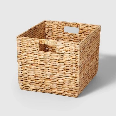 Woven Water Hyacinth Milk Crate - Brightroom™ 4 Woven Water Hyacinth Milk Crate - Brightroom™ - Image 4
