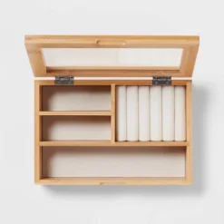 9" X 6" Bamboo Accessory Box With Acrylic Lid - Brightroom™ 3 9" X 6" Bamboo Accessory Box With Acrylic Lid - Brightroom™ -Home Comfort Store GUEST 5280eaae 9312 4333 a628 307c5209a1c1