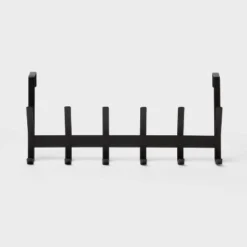 Over The Door 6 Hook - Black - Brightroom™ 3 Over The Door 6 Hook - Black - Brightroom™ -Home Comfort Store GUEST 5b9a511d 25b0 434f 9261 37603b71843b