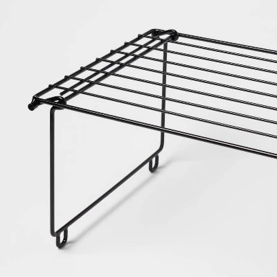 Stackable Single Shoe Rack Black - Brightroom™ 2 Stackable Single Shoe Rack Black - Brightroom™ - Image 2