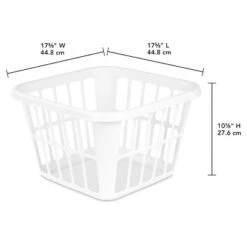 1.25bu Laundry Basket White - Brightroom™: Plastic Clothes Hamper With Built-In Handles, Medium Size, Portable Storage 9 1.25bu Laundry Basket White - Brightroom™: Plastic Clothes Hamper With Built-In Handles, Medium Size, Portable Storage -Home Comfort Store GUEST 653ac7f6 d736 44af 833f 9cb40511fa7e