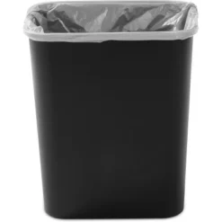 7.8gal Swing Top Waste Can Black - Brightroom™: Indoor Trash Bin With Lid, Textured Plastic, 21.375" Height 14 7.8gal Swing Top Waste Can Black - Brightroom™: Indoor Trash Bin With Lid, Textured Plastic, 21.375" Height -Home Comfort Store GUEST 653d4391 bfe6 42bf 94a4 02d3da0446b1