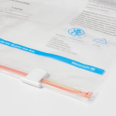 Large 5pc Compression Travel Bags Clear - Brightroom™: Space Saver For Clothing & Bedding 2 Large 5pc Compression Travel Bags Clear - Brightroom™: Space Saver For Clothing & Bedding - Image 2