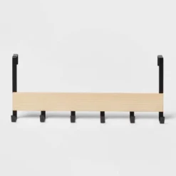 Large Over The Door Hook With Wood 6 Hooks - Brightroom™ 8 Large Over The Door Hook With Wood 6 Hooks - Brightroom™ -Home Comfort Store GUEST 6e3d4c8e 1b64 444c b060 7ff56ecf7122