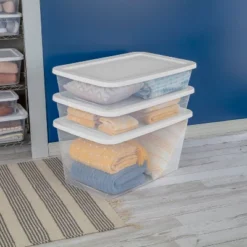 90qt Clear Storage Box White - Brightroom™ 14 90qt Clear Storage Box White - Brightroom™ -Home Comfort Store GUEST 756ae9b4 e4b6 44eb aa96 3bf114add4fa