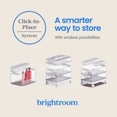 Click In Place Large Lid With Handle For Plastic Storage Bins For Home And Office Organization White - Brightroom™ 8 Click In Place Large Lid With Handle For Plastic Storage Bins For Home And Office Organization White - Brightroom™ - Image 8