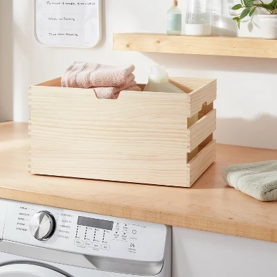 Small Wood Bin - Brightroom™ 1 Small Wood Bin - Brightroom™