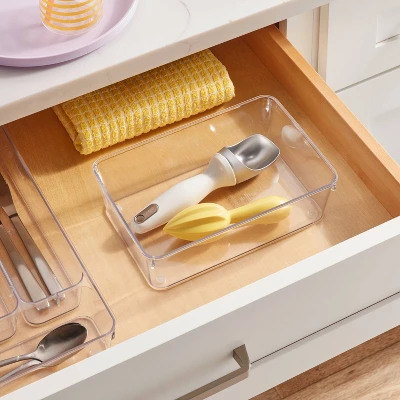 6"x9" Drawer Flatware Organizer - Brightroom™: Clear PETG In-Drawer Storage Tray, Contemporary Kitchen Organizer 1 6"x9" Drawer Flatware Organizer - Brightroom™: Clear PETG In-Drawer Storage Tray, Contemporary Kitchen Organizer
