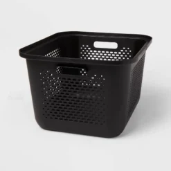 Medium Decorative Plastic Bin With Cutout Handles - Brightroom™ 6 Medium Decorative Plastic Bin With Cutout Handles - Brightroom™ -Home Comfort Store GUEST 7cd07dff 82de 4d68 a827 22c552cbd443