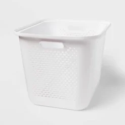 Large Decorative Plastic Bin With Cutout Handles - Brightroom™ 7 Large Decorative Plastic Bin With Cutout Handles - Brightroom™ -Home Comfort Store GUEST 8042b247 d9e2 4bbb b780 b457f7d708f4