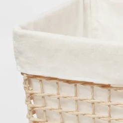 L Tapered Woven Basket With Liner - Brightroom™ 3 L Tapered Woven Basket With Liner - Brightroom™ -Home Comfort Store GUEST 87d544dc 0366 4eb6 bebe d7b23f808e05