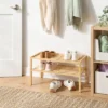 2 Tier Stackable Bamboo Shoe Rack - Brightroom™