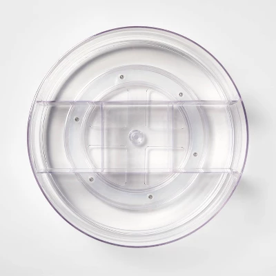 Bathroom Plastic Spinning Turntable Beauty Organizer Clear - Brightroom™ 2 Bathroom Plastic Spinning Turntable Beauty Organizer Clear - Brightroom™ - Image 2