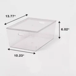 11L Stacking Clear Bin With Lid - Brightroom™ 7 11L Stacking Clear Bin With Lid - Brightroom™ -Home Comfort Store GUEST 973f29b9 9d5b 46f2 aff6 041608213023