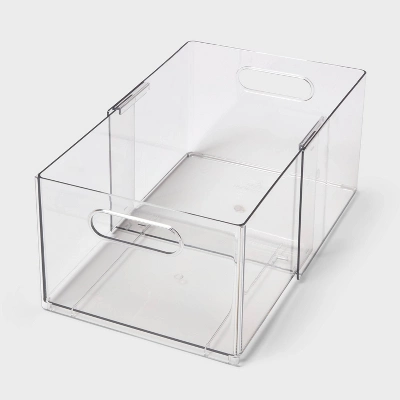All Purpose Clear Expandable Bin Small - Brightroom™ 3 All Purpose Clear Expandable Bin Small - Brightroom™ - Image 3