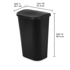 11.3gal Lift Top Waste Basket Black - Brightroom™: Kitchen Trash Can, Fingerprint-Resistant, Indoor Trash Bin 11 11.3gal Lift Top Waste Basket Black - Brightroom™: Kitchen Trash Can, Fingerprint-Resistant, Indoor Trash Bin -Home Comfort Store GUEST 9db165a7 0493 4c4c b089 67dac64661c4