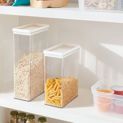 4.3qt Plastic Food Storage Canister - Brightroom™: Kitchen Organization, Clear Pantry Canister 1 4.3qt Plastic Food Storage Canister - Brightroom™: Kitchen Organization, Clear Pantry Canister