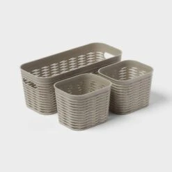 3pk Wave Assorted Decorative Basket 5L Narrow 2c Brightroom™ 8 3pk Wave Assorted Decorative Basket 5L Narrow 2c Brightroom™ -Home Comfort Store GUEST 9f0db270 6d41 4bfa 9a61 d620a5ac292b